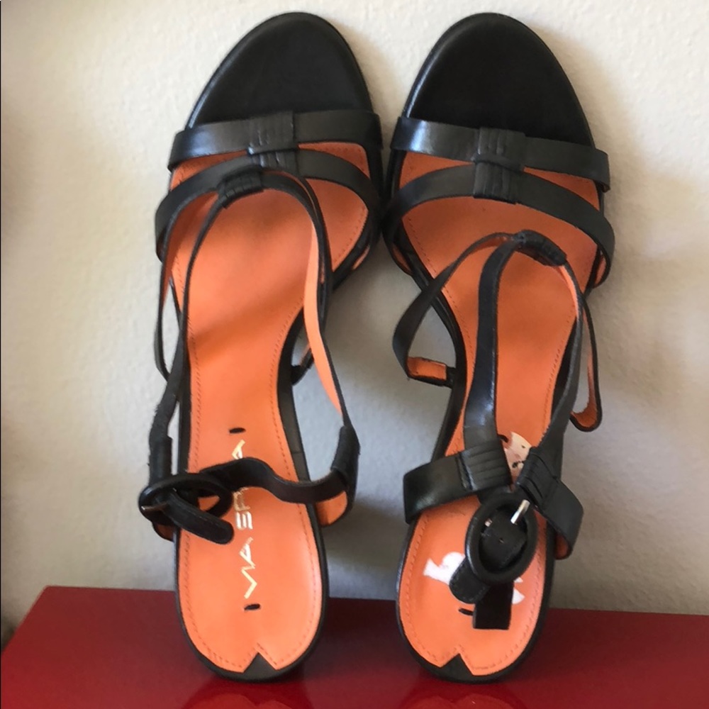 New Via spiga black sandals